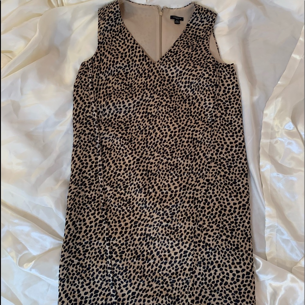 Leopard dress sleeveless v neck